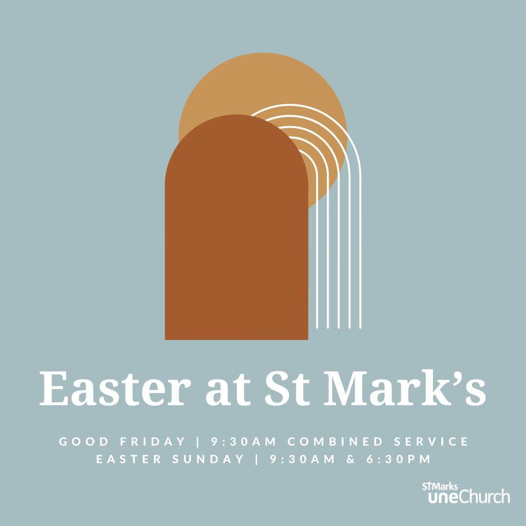 Join us at St Mark&rsquo;s UNEchurch on Good Friday &amp; Easter Sunday as we think about why Jesus&rsquo; death is good news for us and how his resurrections confirms everything. 

Our Good Friday service will be held at 9:30AM on Friday 29th March,