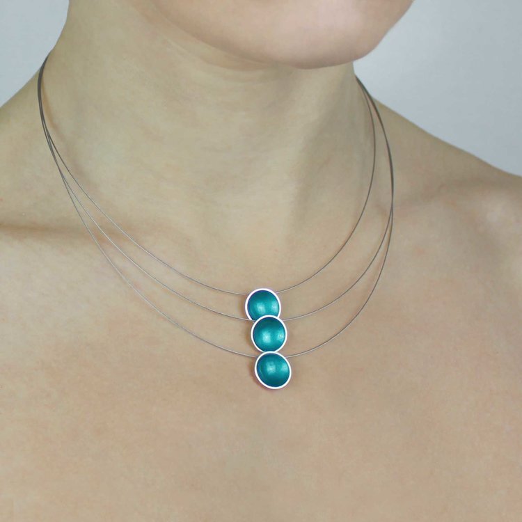 Enamel triple strand necklace.jpg