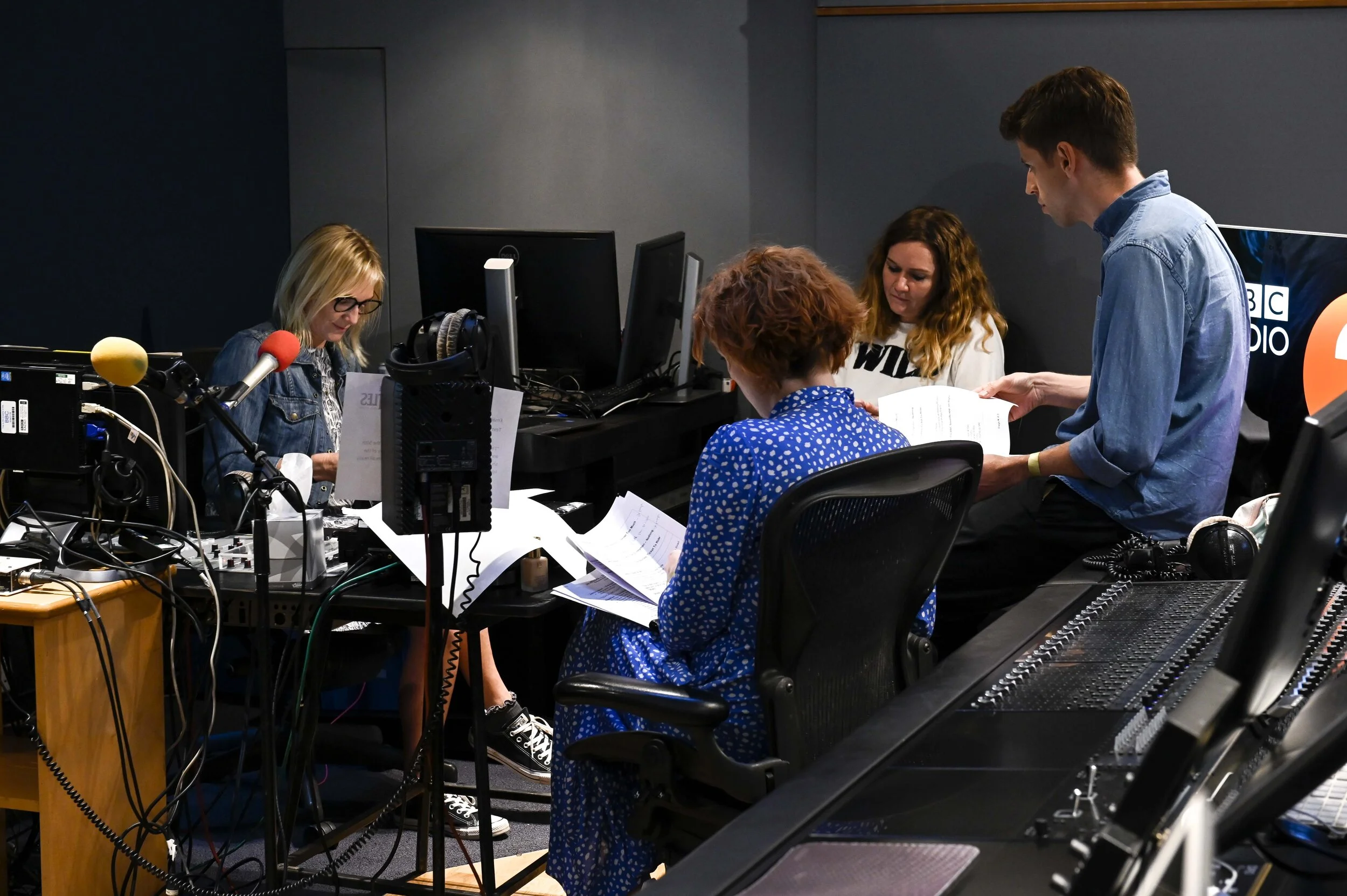 Briefing before the show at Abbey Road (September 2019).