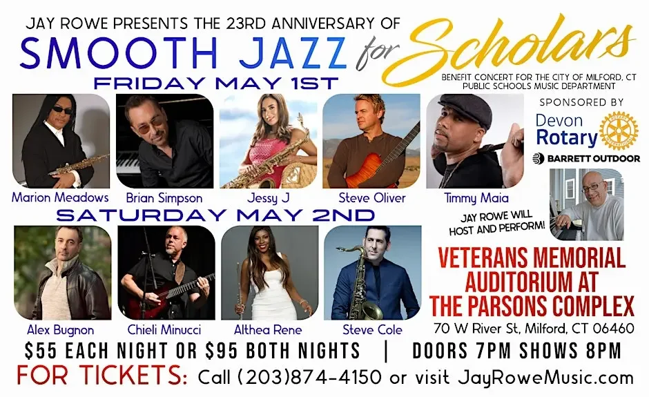 23rd Annual Smooth Jazz For Scholars Benefit Concert -- MILFORD, CT