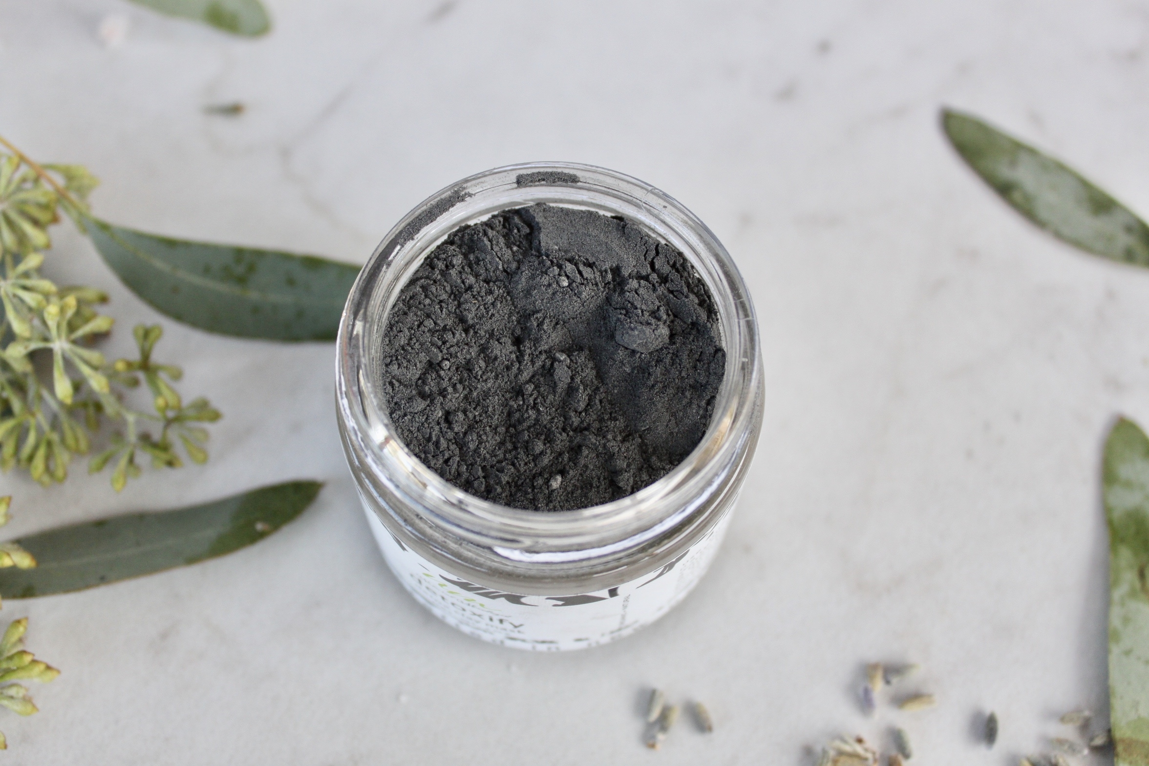 activated charcoal facial mask with French green clay natural mixologist
