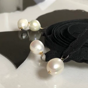 Pearl ribbon necklace — Rikkeline