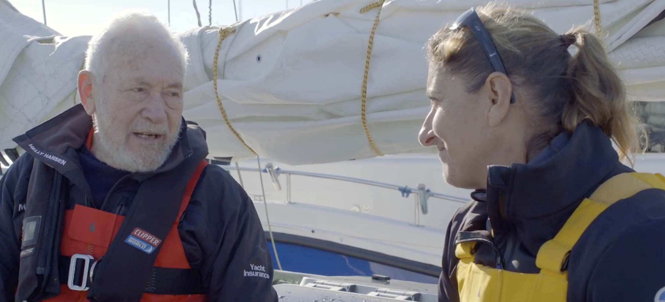 80 Seconds with Sir Robin Knox-Johnston and Dee Caffari -  Safety at Sea