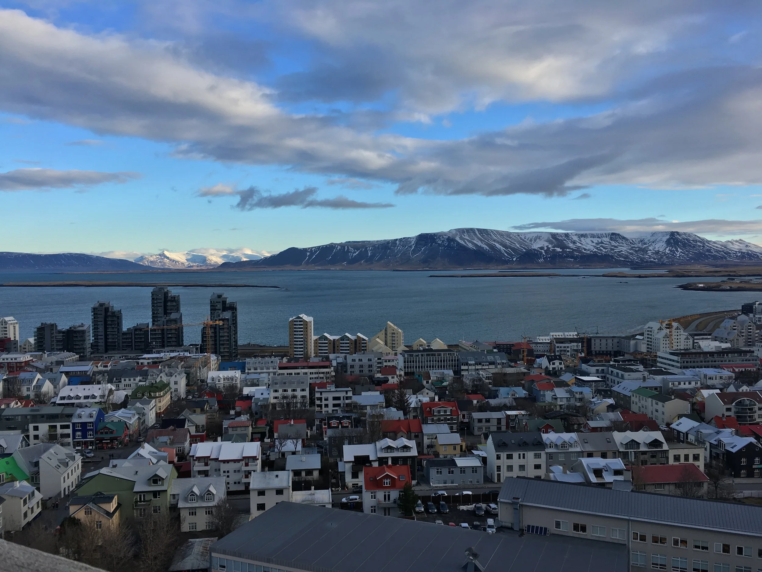 Views from the top of the Hallgrimskirkja (church)