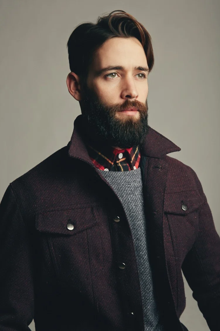 You can tell he's day dreaming about vegan beard-care products...