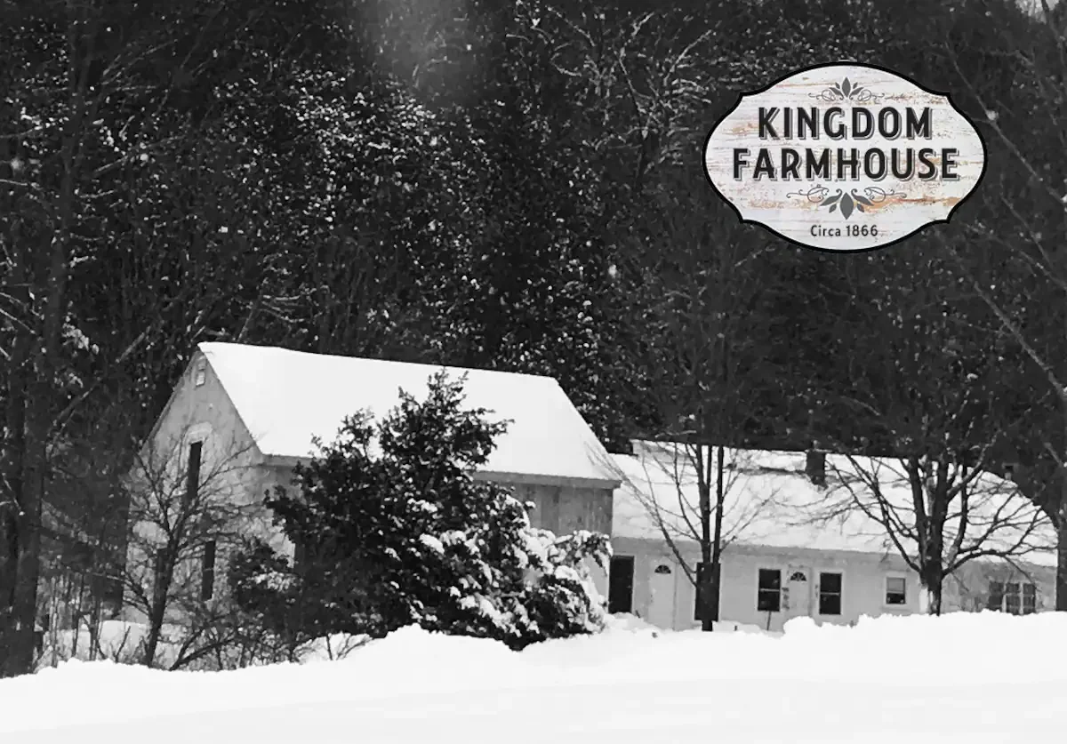 Historic family farmhouse in Craftsbury, Vermont where Margot Mellett and Kurtis Mellett have lived for decades