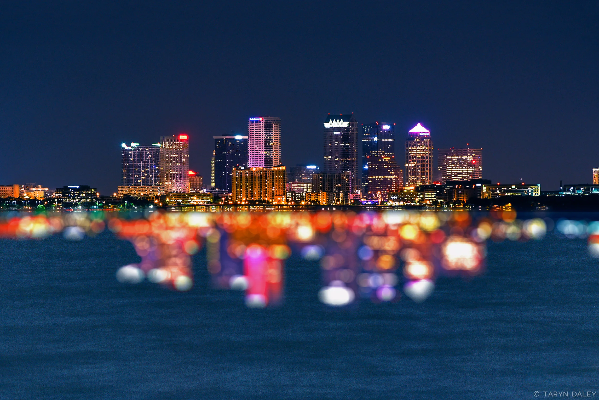 Downtown Tampa Skyline at Night bokeh-Edit.jpg