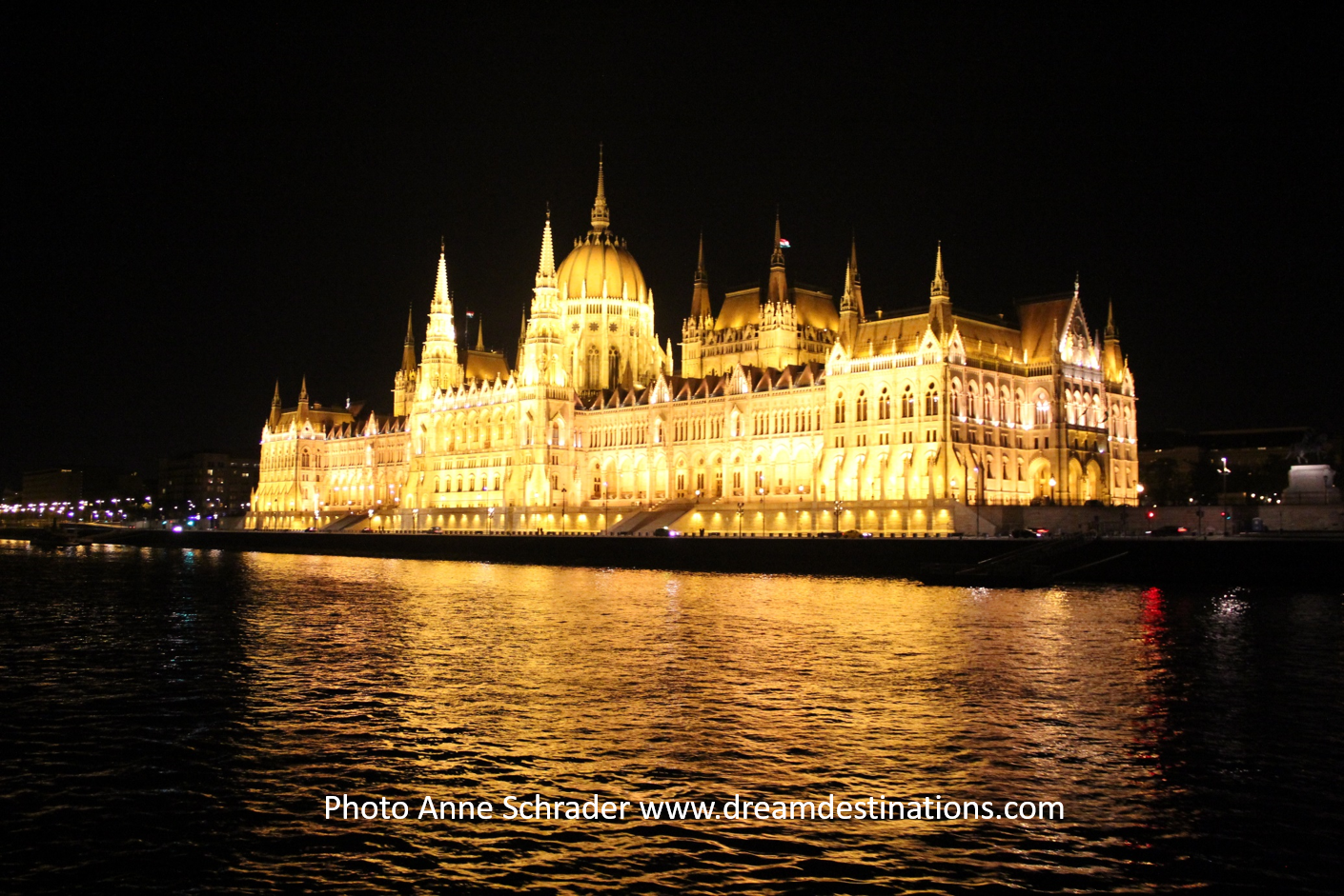 What a stunning site—Budapest Parliament at night!