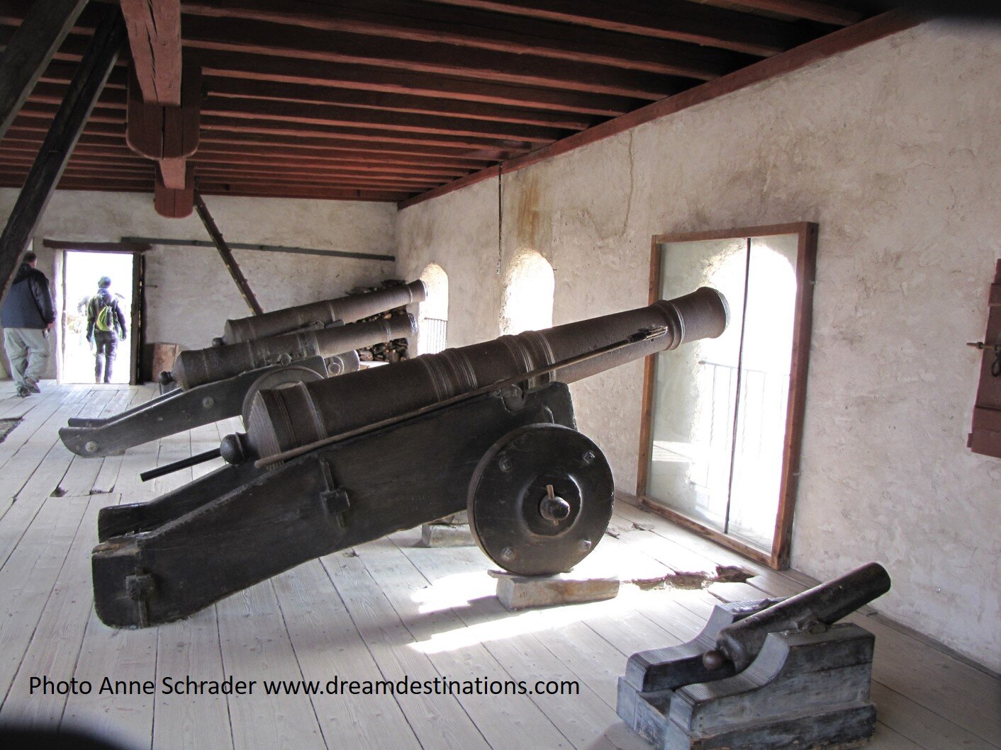 One of the Artillery Batteries at Marksburg Castle