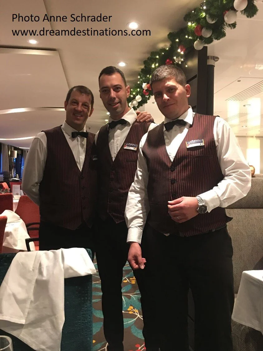 Some awesome waiters on the AmaKristina