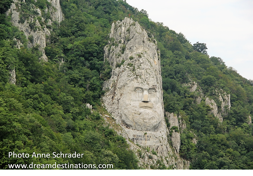 Decebalus, last prince of the Dracians, in the Iron Gates