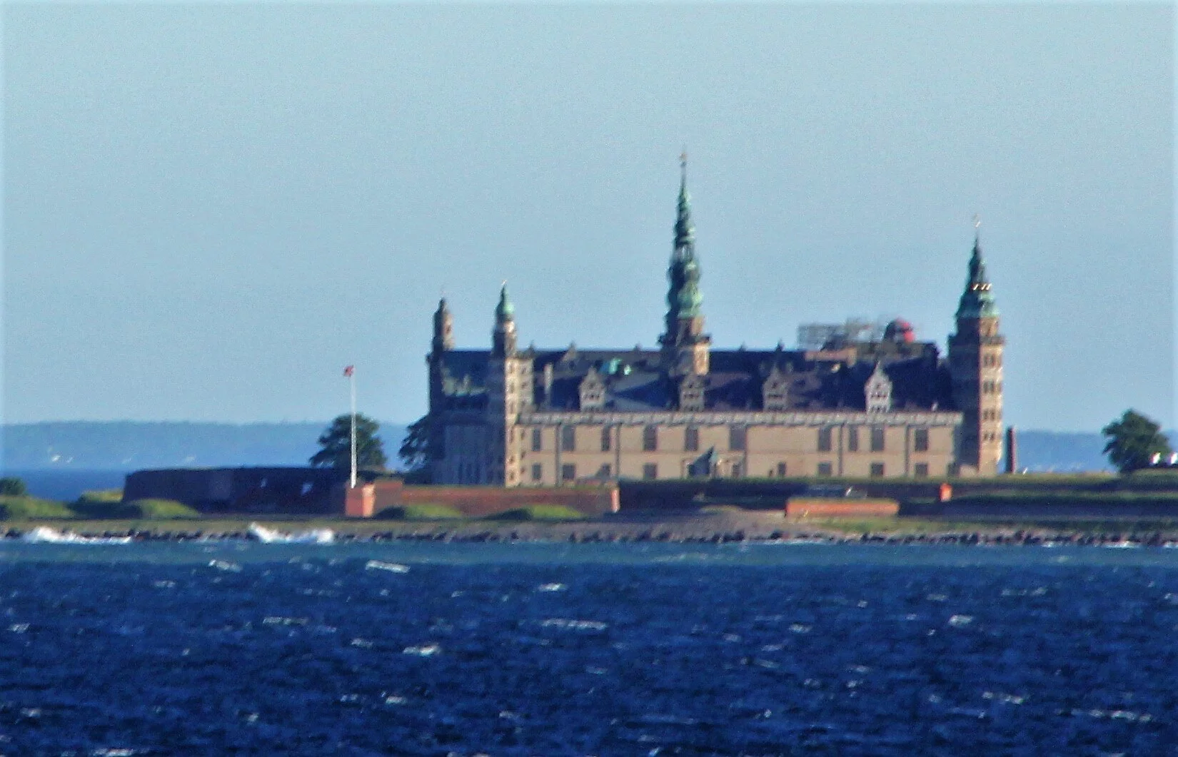 This is the very end of a portion of this peninsula.  This is Kronborg Castle.