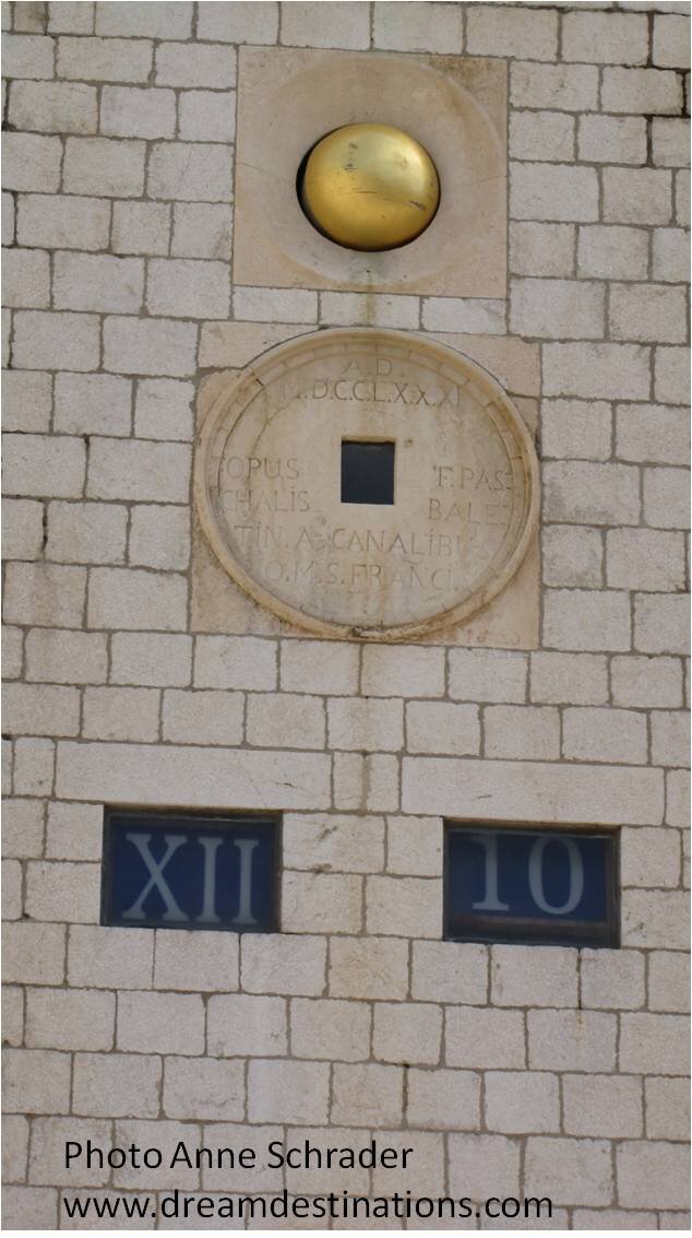 Close up of the clock tower