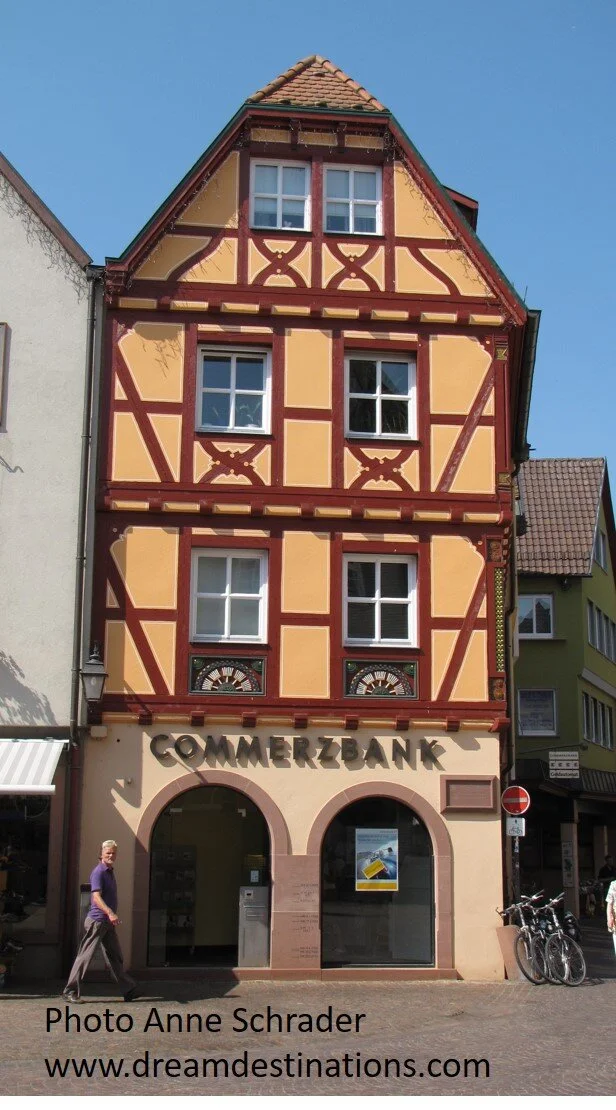 Even banks can have half-timbered designs in Wertheim.