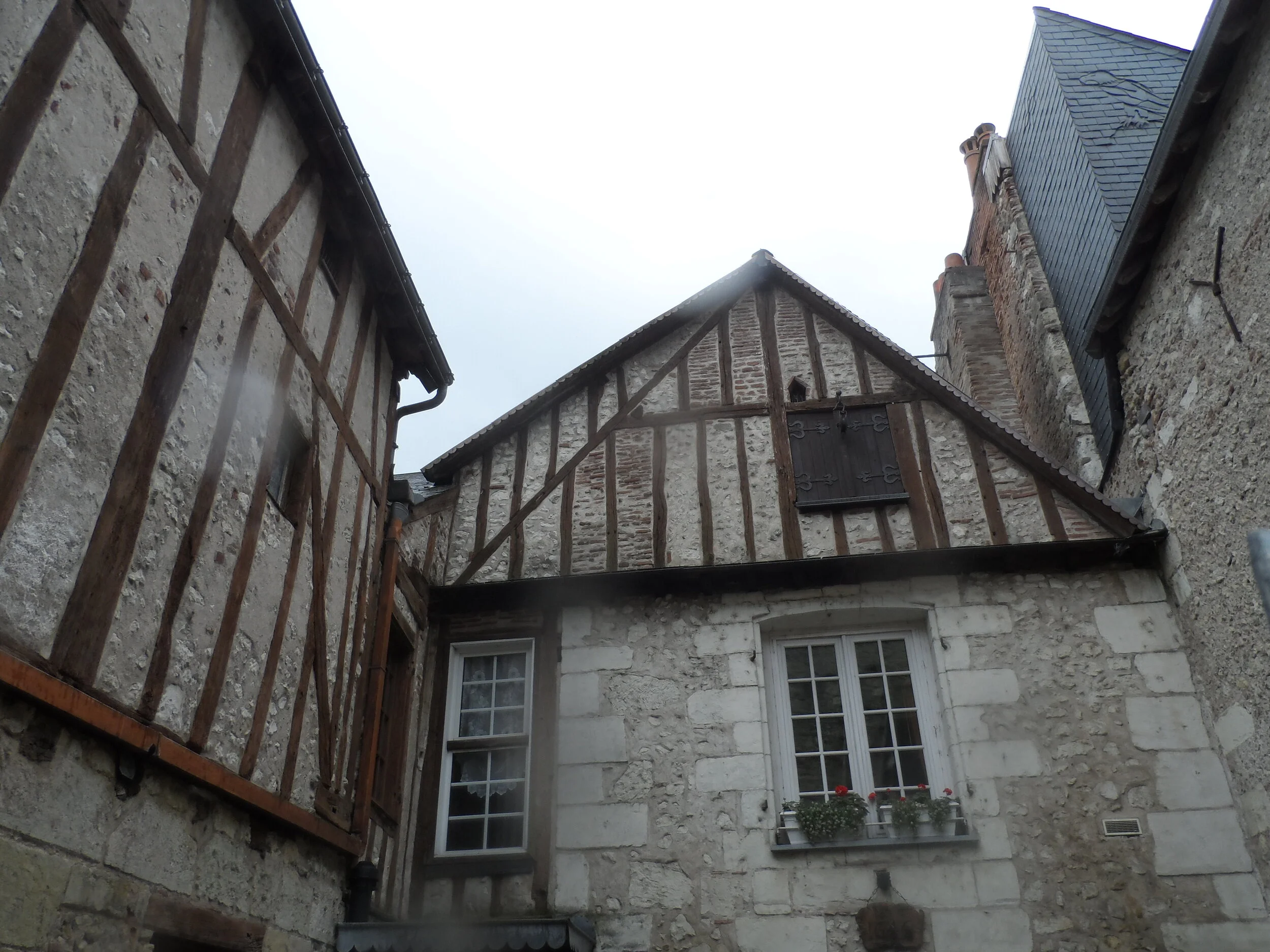 Old timbered building in Amboise, France