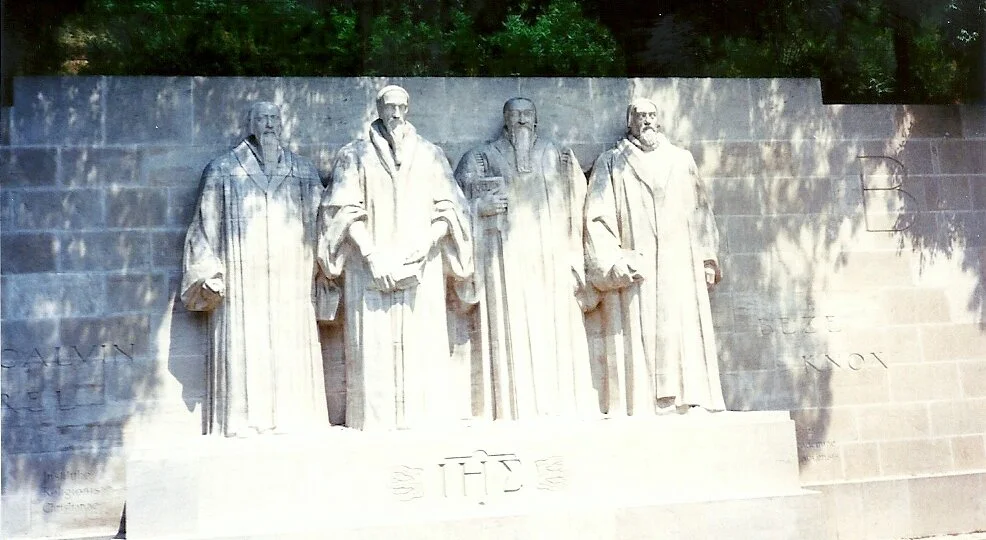 Geneva—statues are the founders of the Protestant Religious Movement