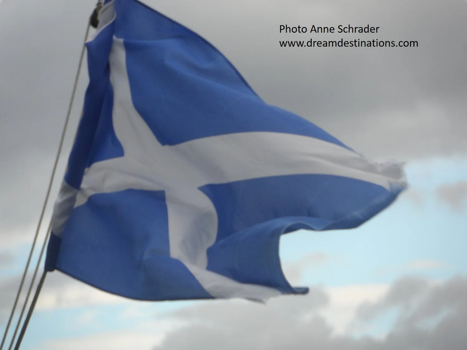 The Scottish Flag—one of the oldest used in Europe.