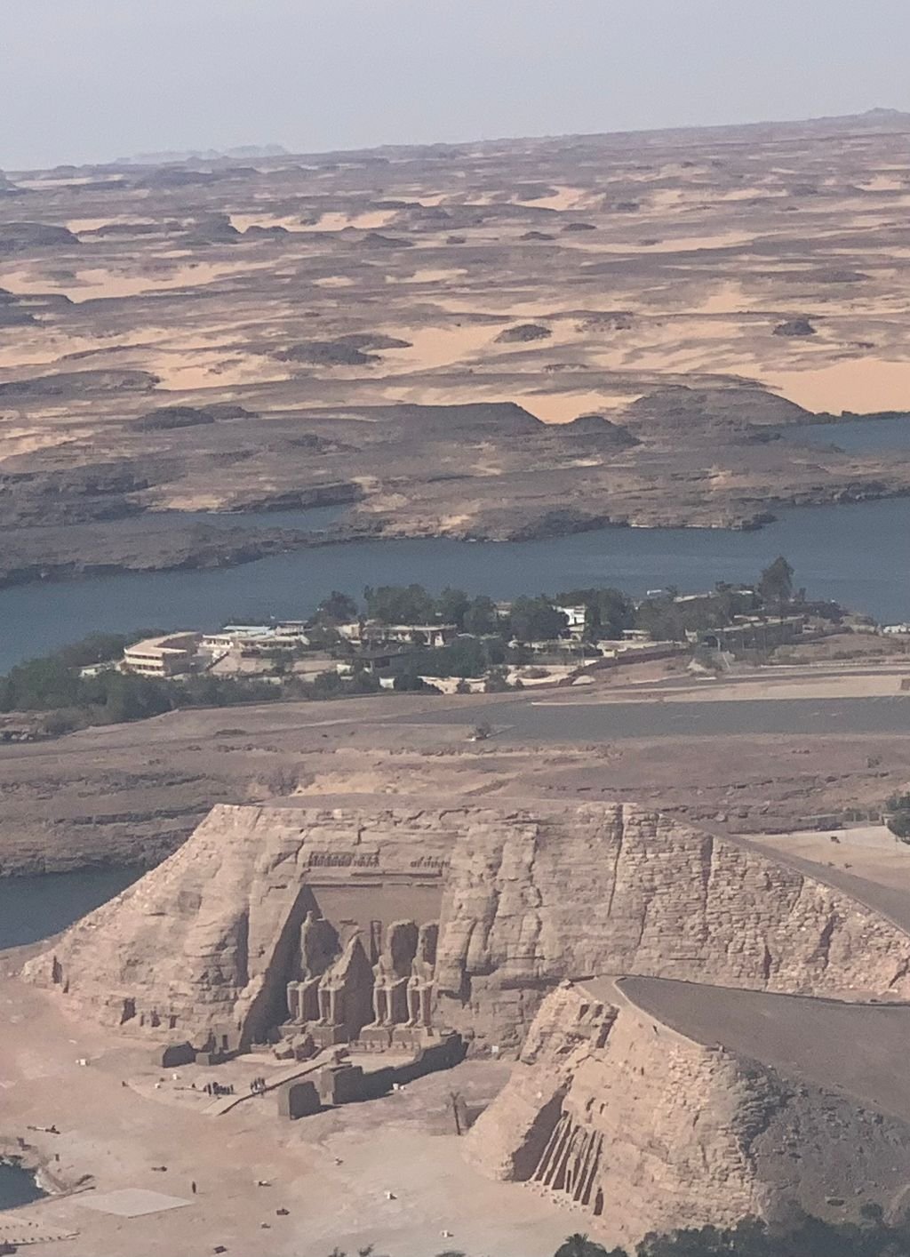 Abu Simbel ariel view