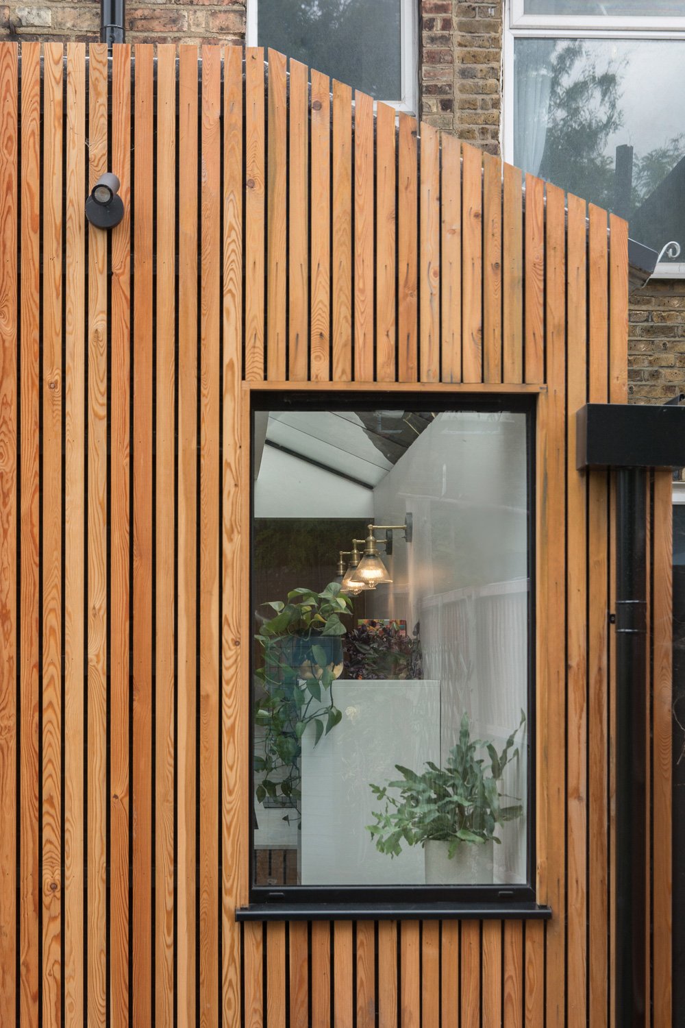 External timber panelling