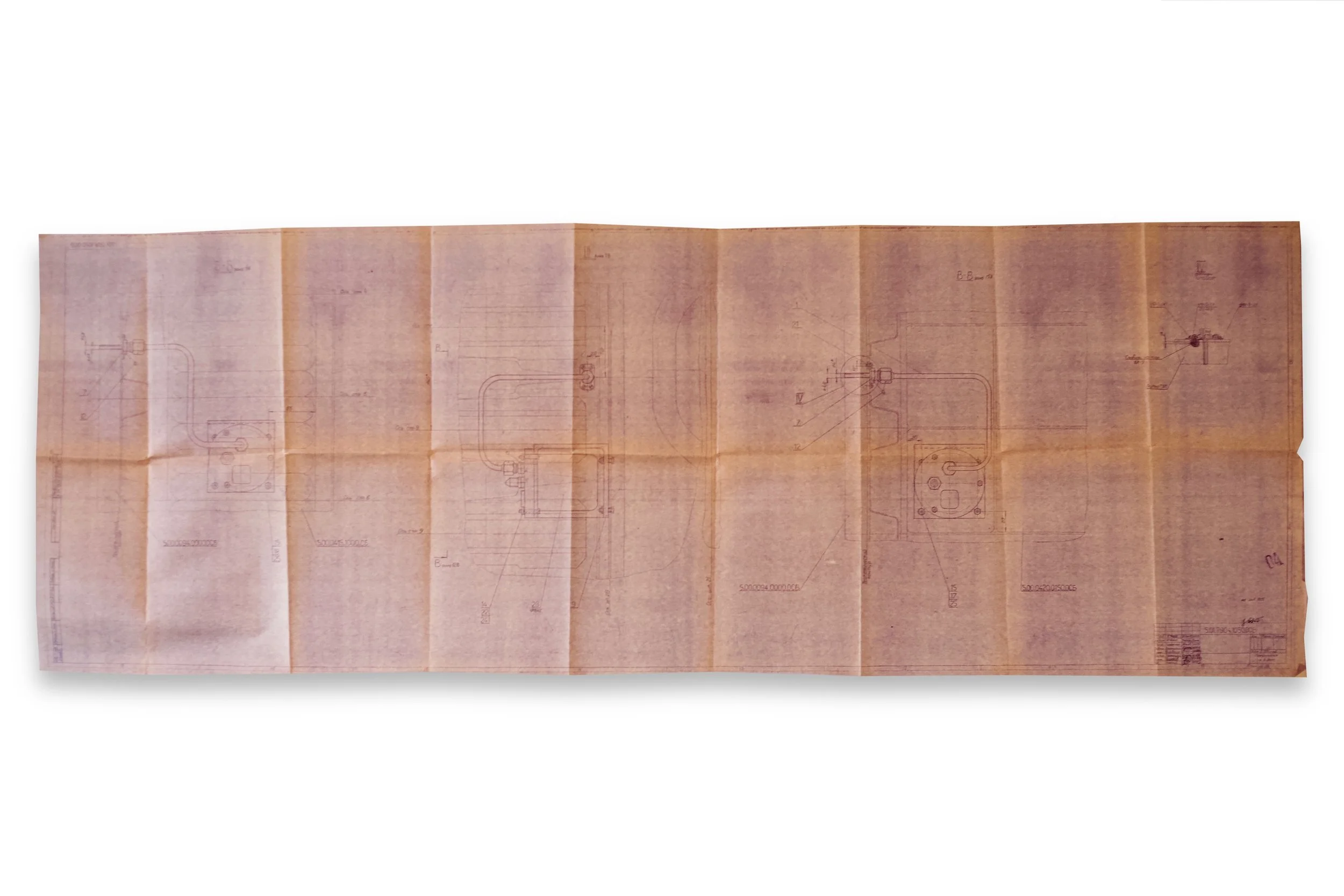 Space Shuttle Buran OK-GLI 0.02 Blueprint Size 171 cm x 61 cm