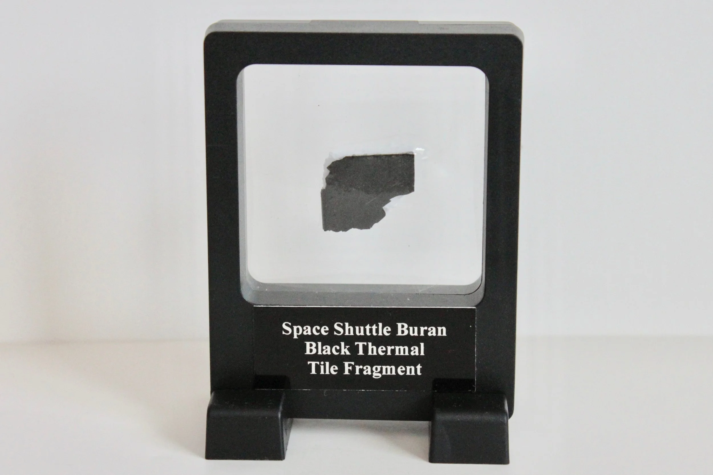 Soviet Space Shuttle Buran Black Heat Shield Thermal Tile Fragment