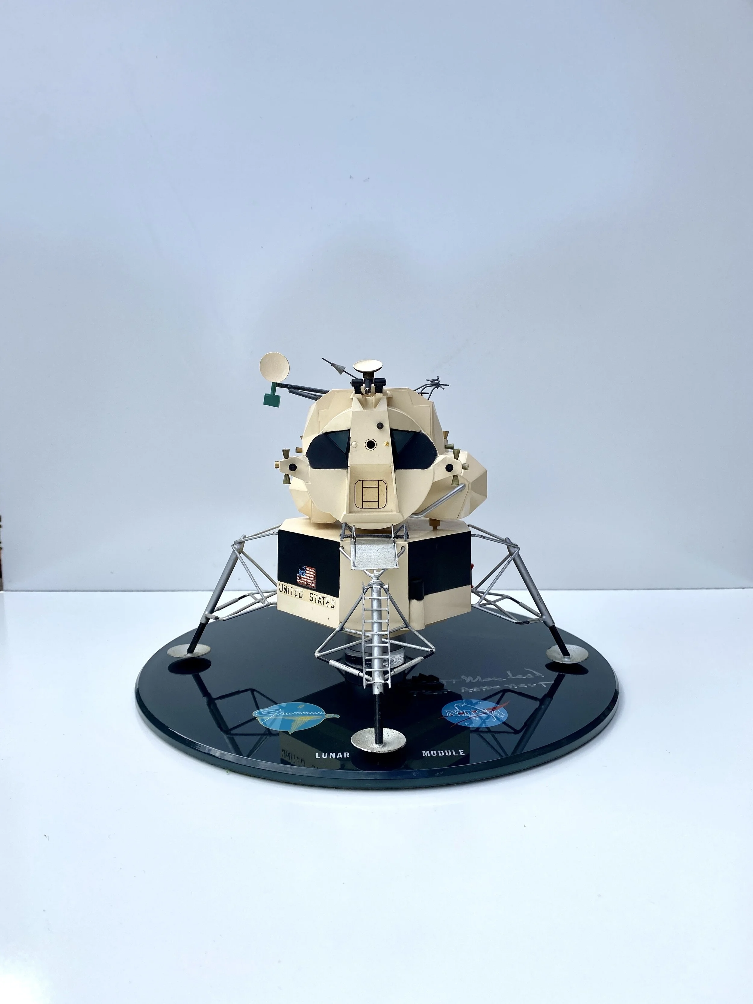 Grumman Model of the Apollo Lunar Module Signed by test pilot Scott MacLeod