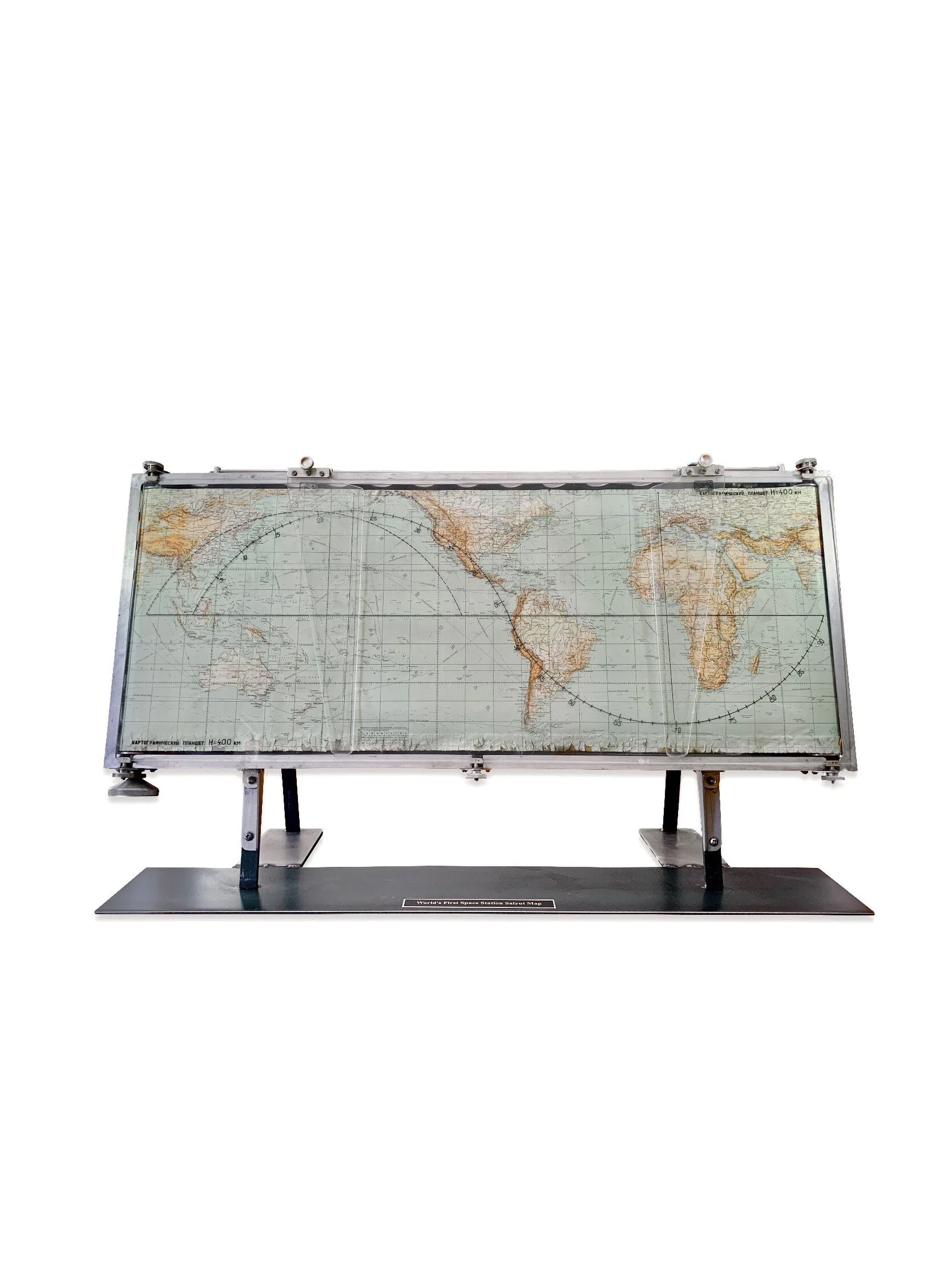 World's First Space Station Salyut Map Rare