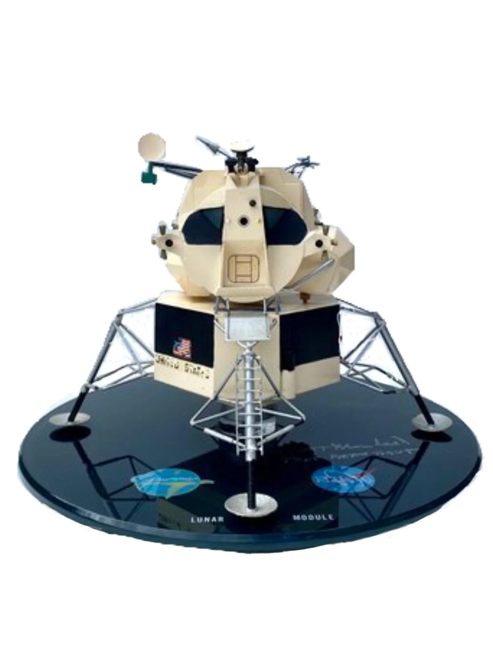 Grumman Model of the Apollo Lunar Module Signed by test pilot Scott MacLeod