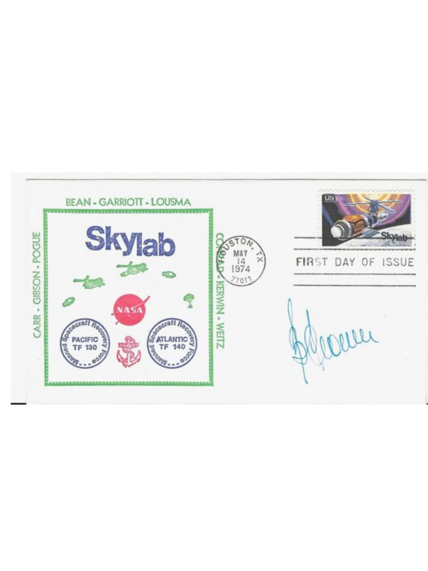 Cosmonaut Soyuz 25 Ryumin Signed Skylab Recovery Force Space Cover FDC