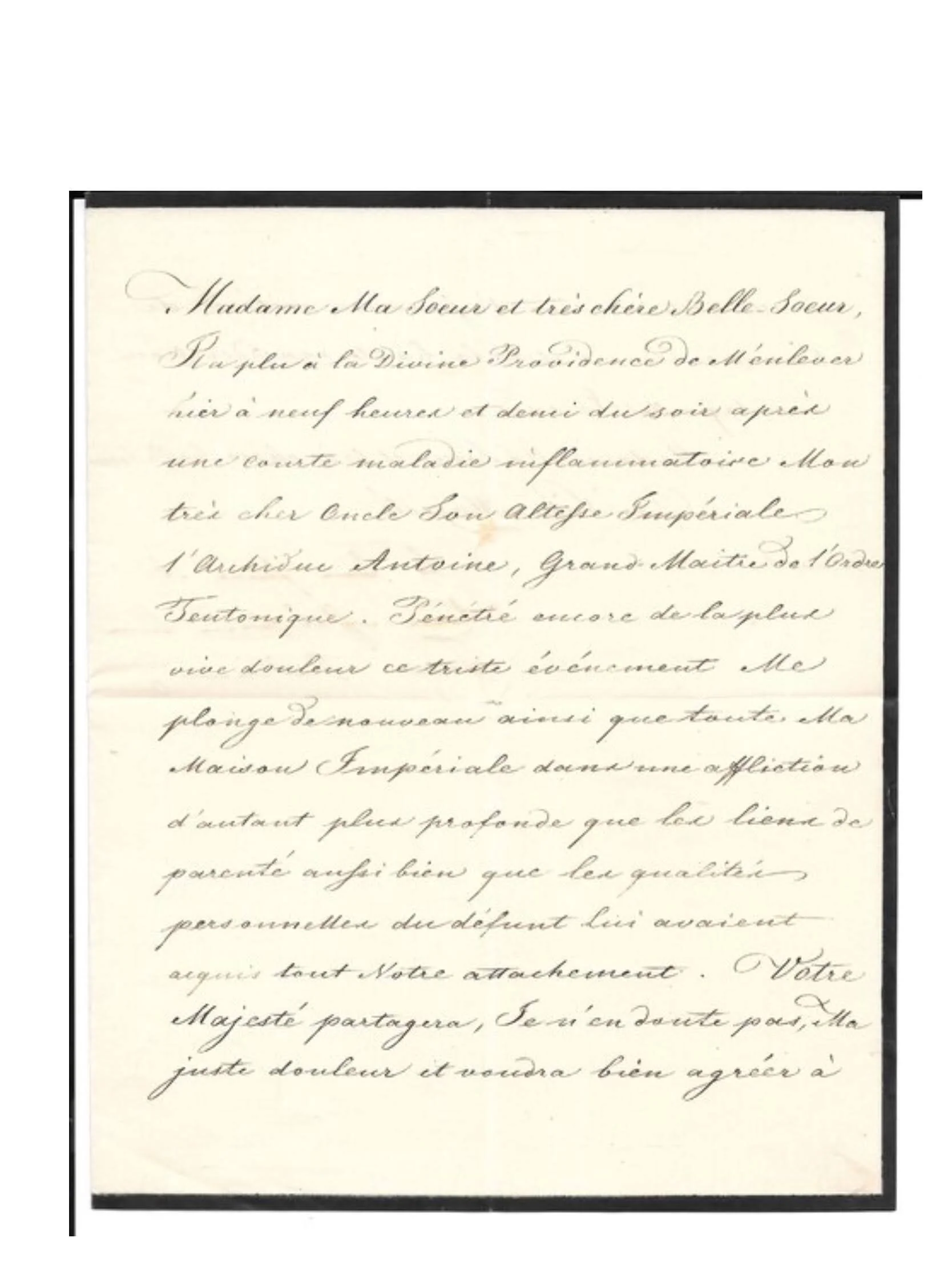 Archduke Ferdinand Duke of Modena &amp; Duke of Bretsgau Signed Letter