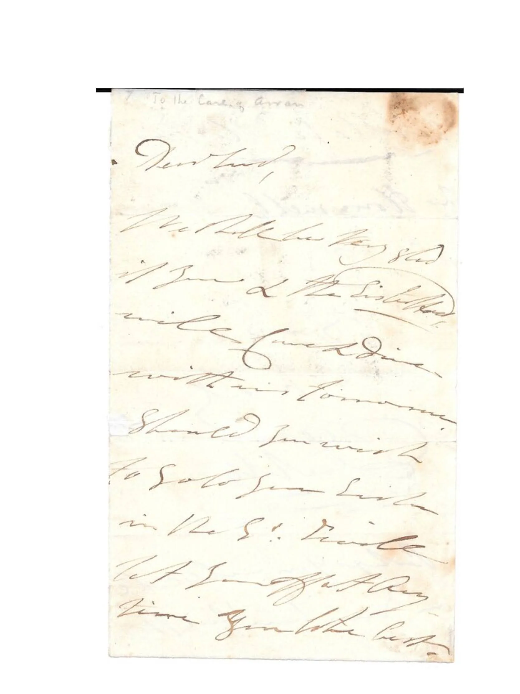 AUTOGRAPH LETTER CHARLOTTE AUGUSTA PRINCESS OF WALES KING GEORGE IV DAUGHTER