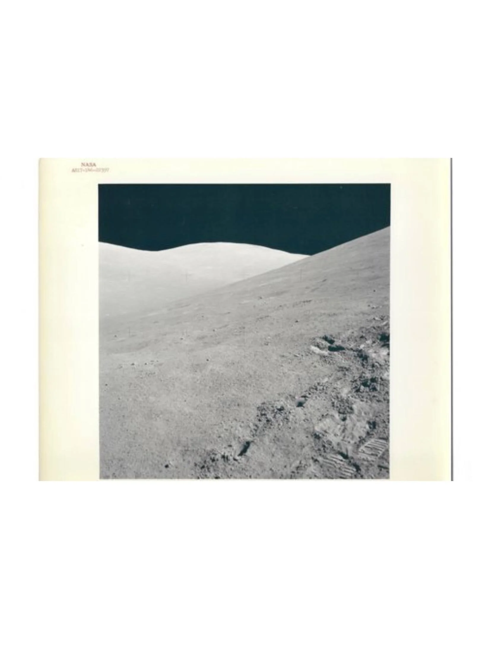 Apollo 17 Original NASA "Red Number" Lunar Surface Color Photo AS17-146-22397: Station 8 pan, east, footprints