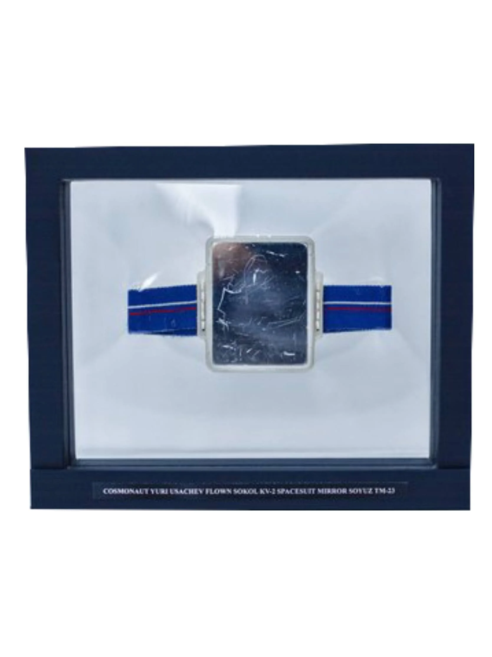 Cosmonaut Yuri Usachev flown Sokol KV-2 Spacesuit Wrist Mirror Mir Expedition Soyuz TM-23