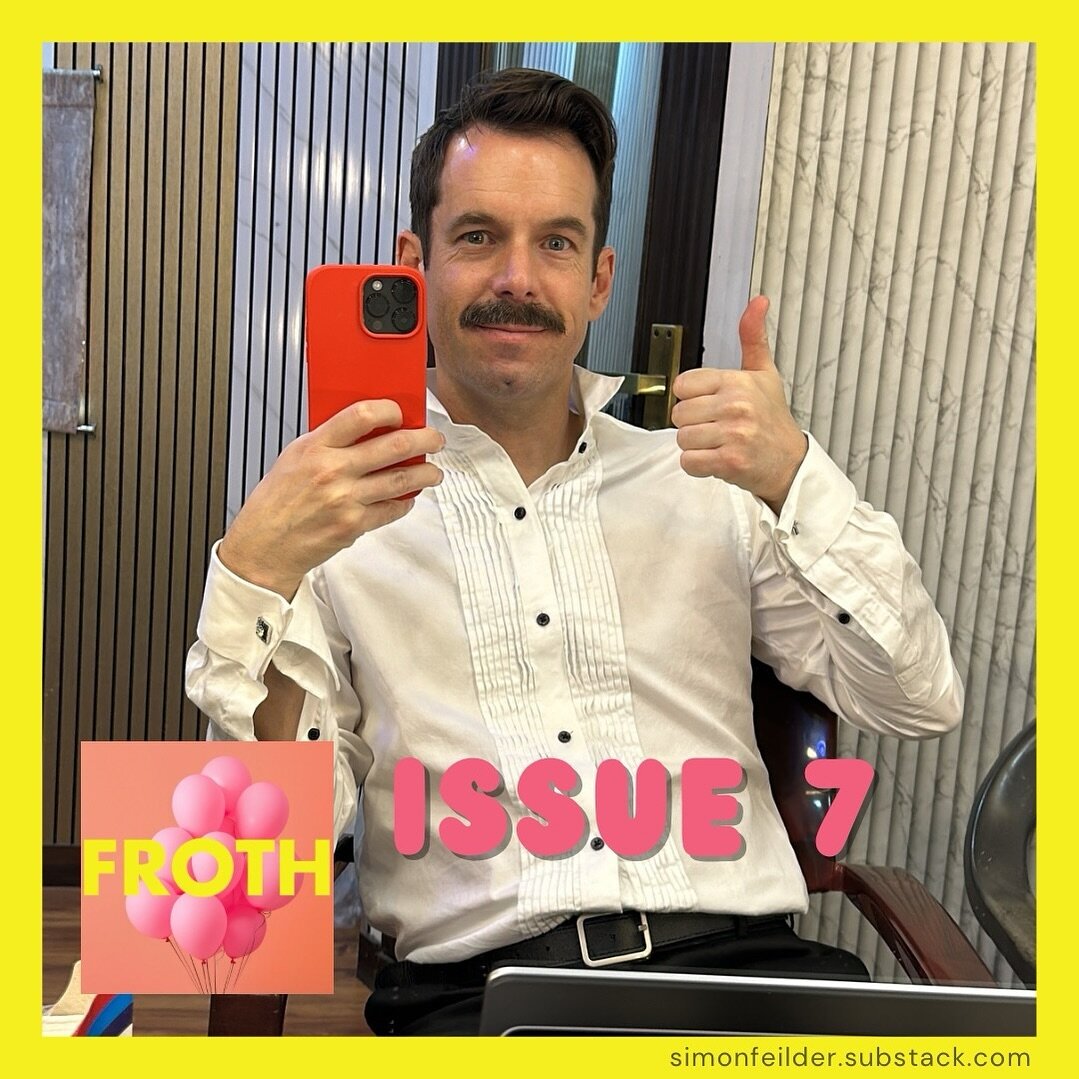 My newsletter FROTH reaches its 7th installment and features tales of India, backpacks and This Moustache. What are you waiting for tbh linkisinsidethebioinnit