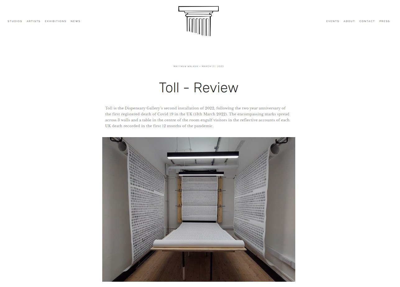 TOLL, Dispensary Gallery - Review 