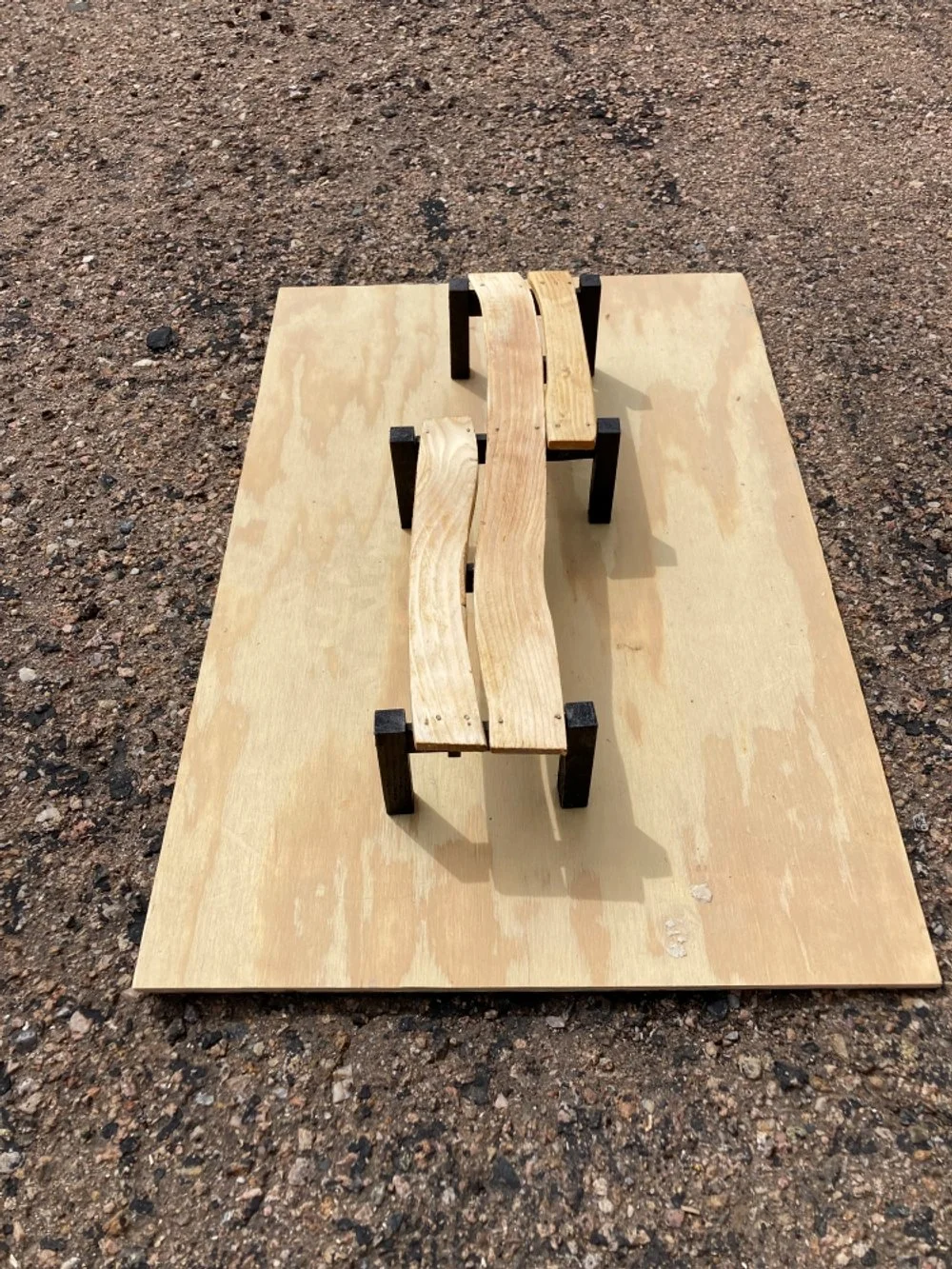 'Yatsuhashi' Bench (scale model)