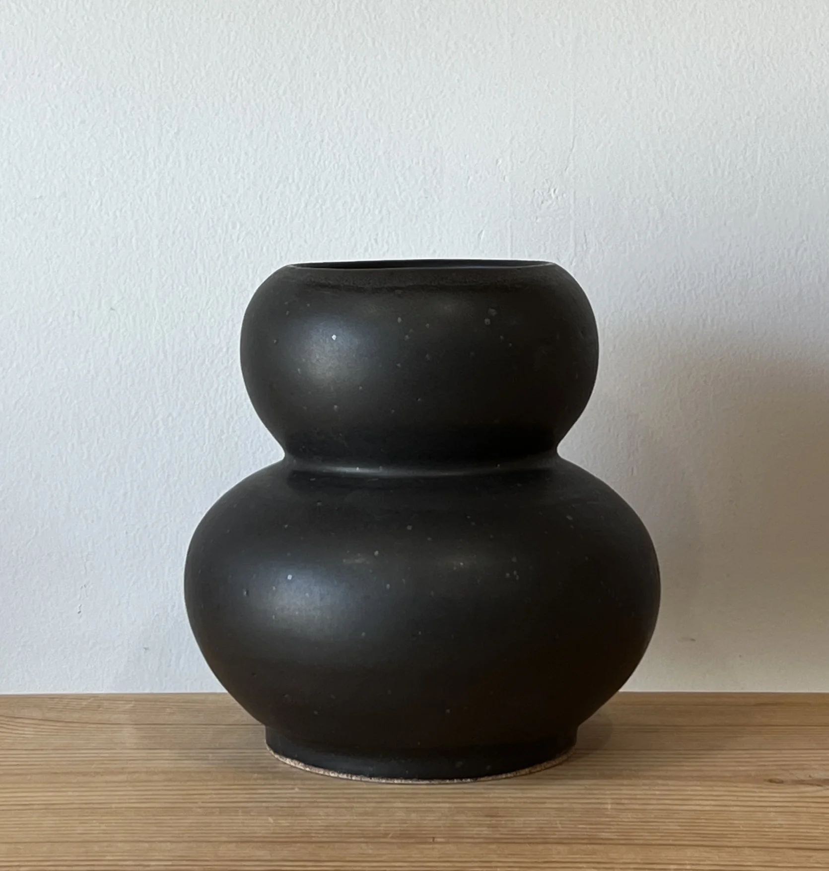 Matt Black Bubble Vase