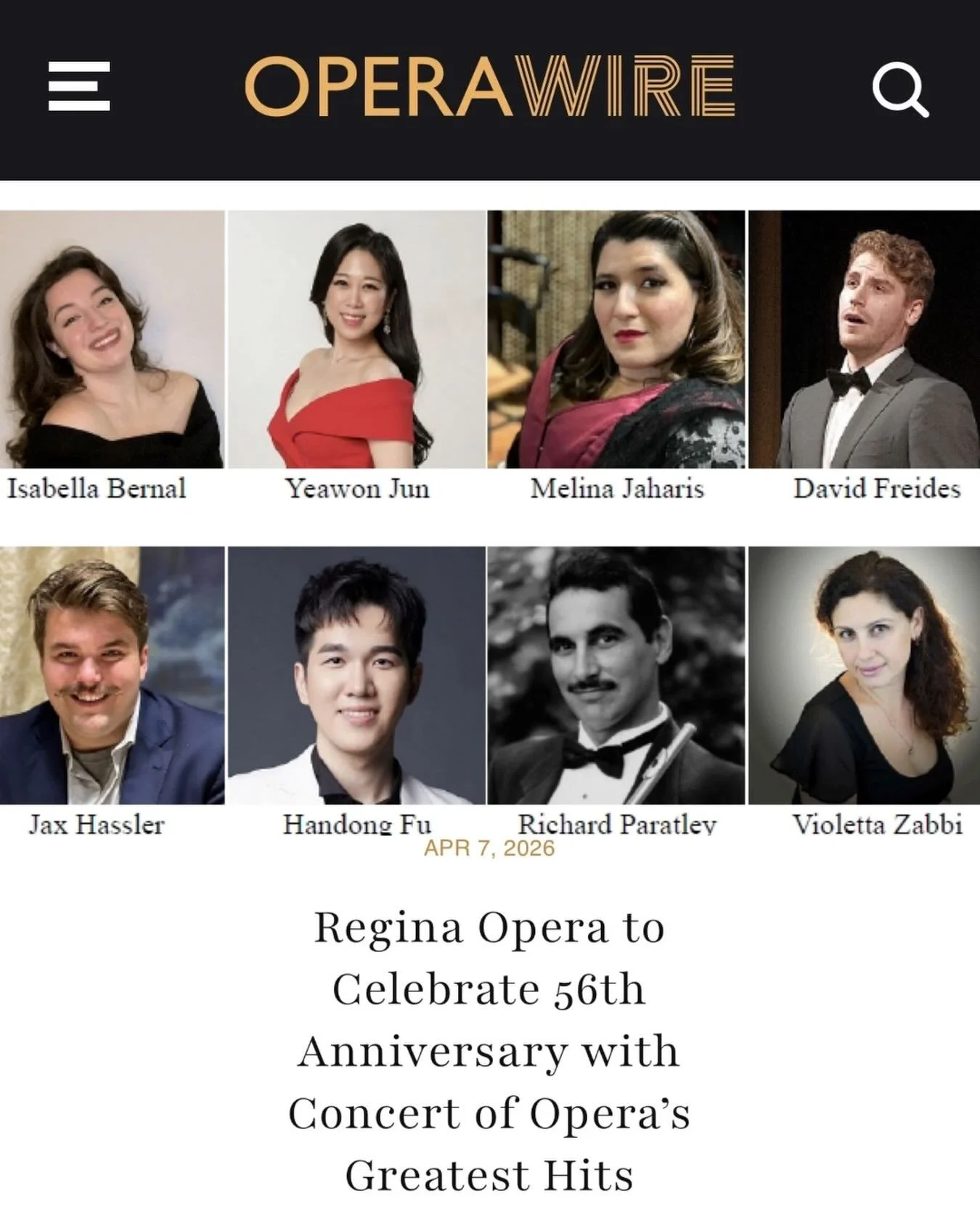Come on out to Brooklyn for the gala and Carmen on May 7th and 17th!  Thrilled to help celebrate their 56th season. You&rsquo;ll get a sneak peak of Carmen as well as other duets and arias from Cavalleria rusticana, Un ballo in maschera and Madama Bu