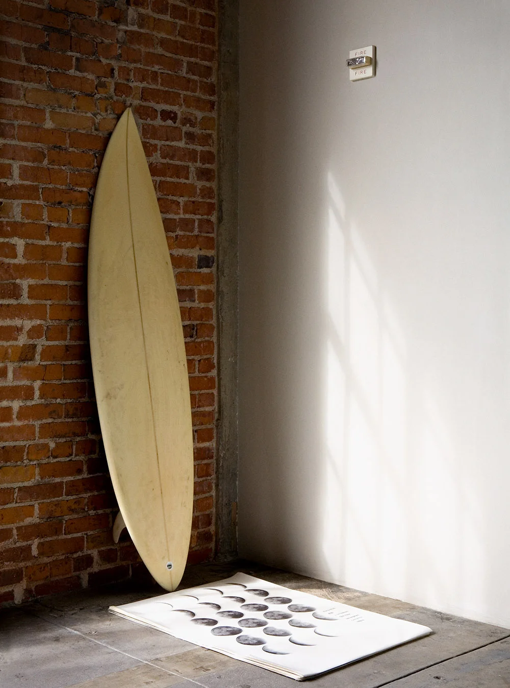 christina's surfboard