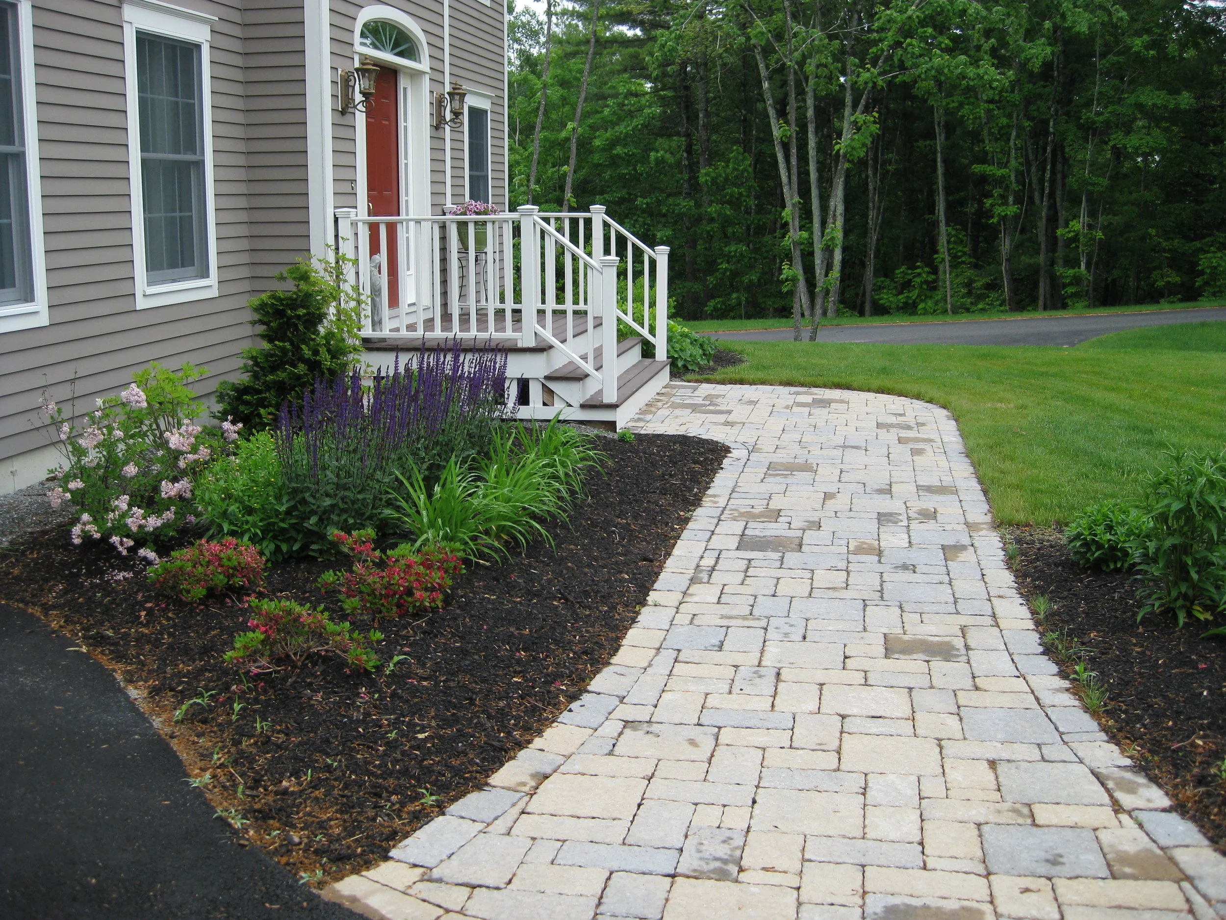 Techo bloc Athena Walkway. Champlain Grey