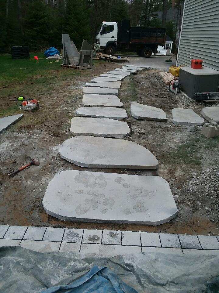 Large Blue Stone Stepping Stones Ken, Large Landscaping Stepping Stones