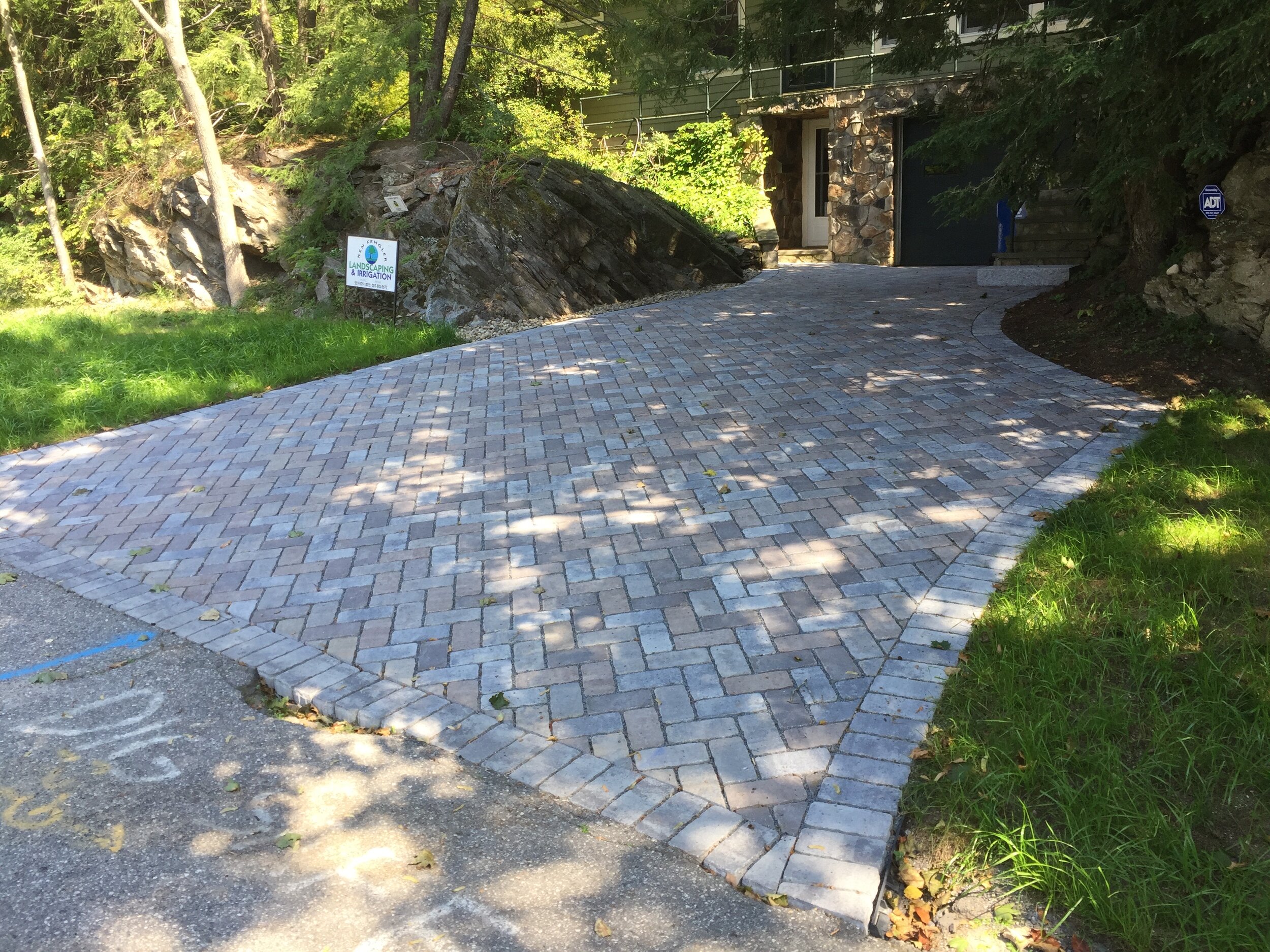  Genest Eastern Bay Mixed Colors Permeable Driveway. Portland Maine 