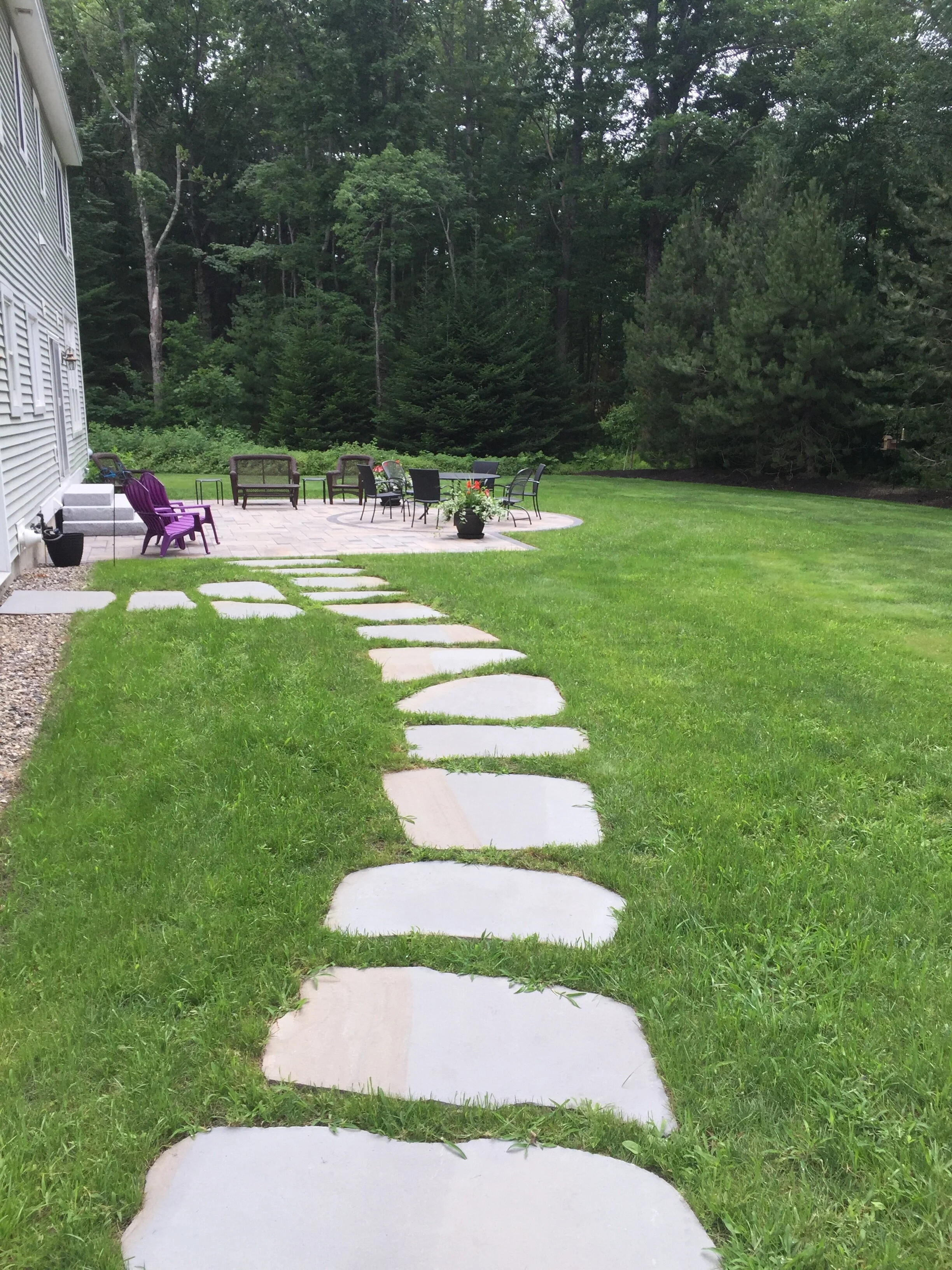 Large Irregular Blue Stone Stepping Stones
