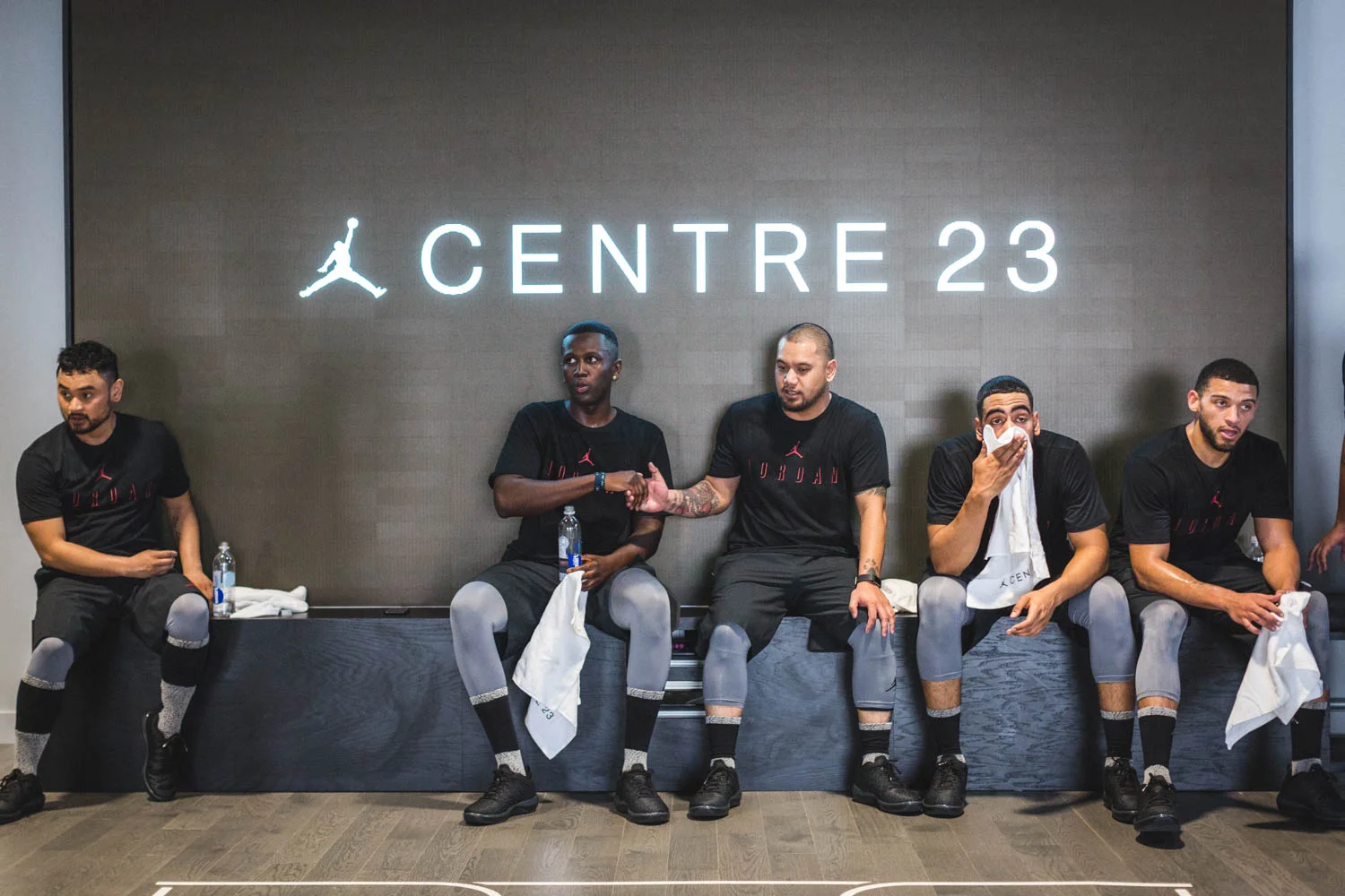 First Jordan Breakfast Club workout in CENTRE23. Photo by @re.mark