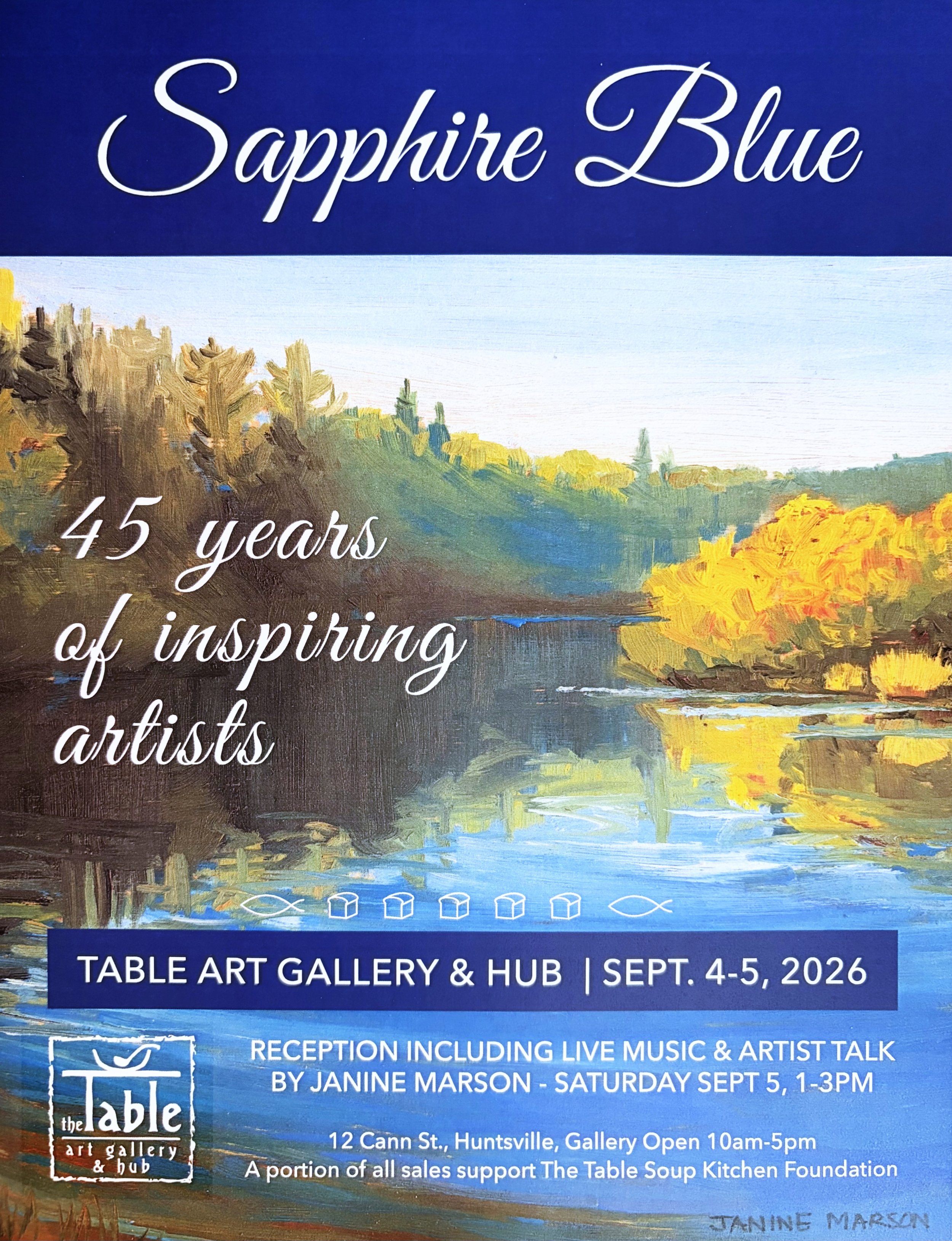 Sapphire Blue: 45 Years of Inspiring artists