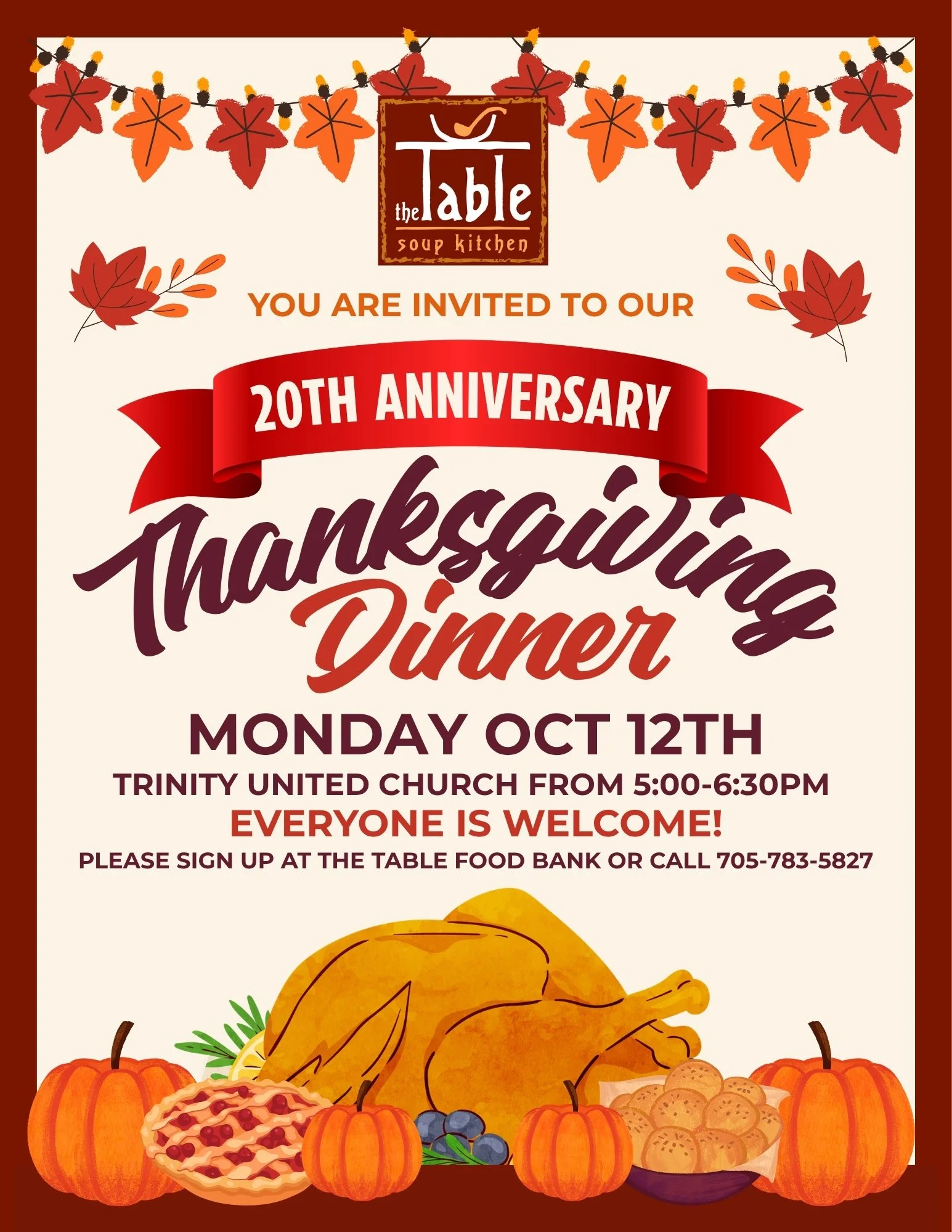 20th Anniversary Thanksgiving Dinner 