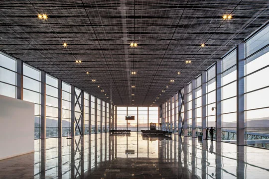 Airport Bodrum, project lead, concept and detail planning, @ dinnebier+blieske with Tabanlioglu architects, 2012 www.lichtlicht.de , www.blieske.de Picture credits: Murat Germen