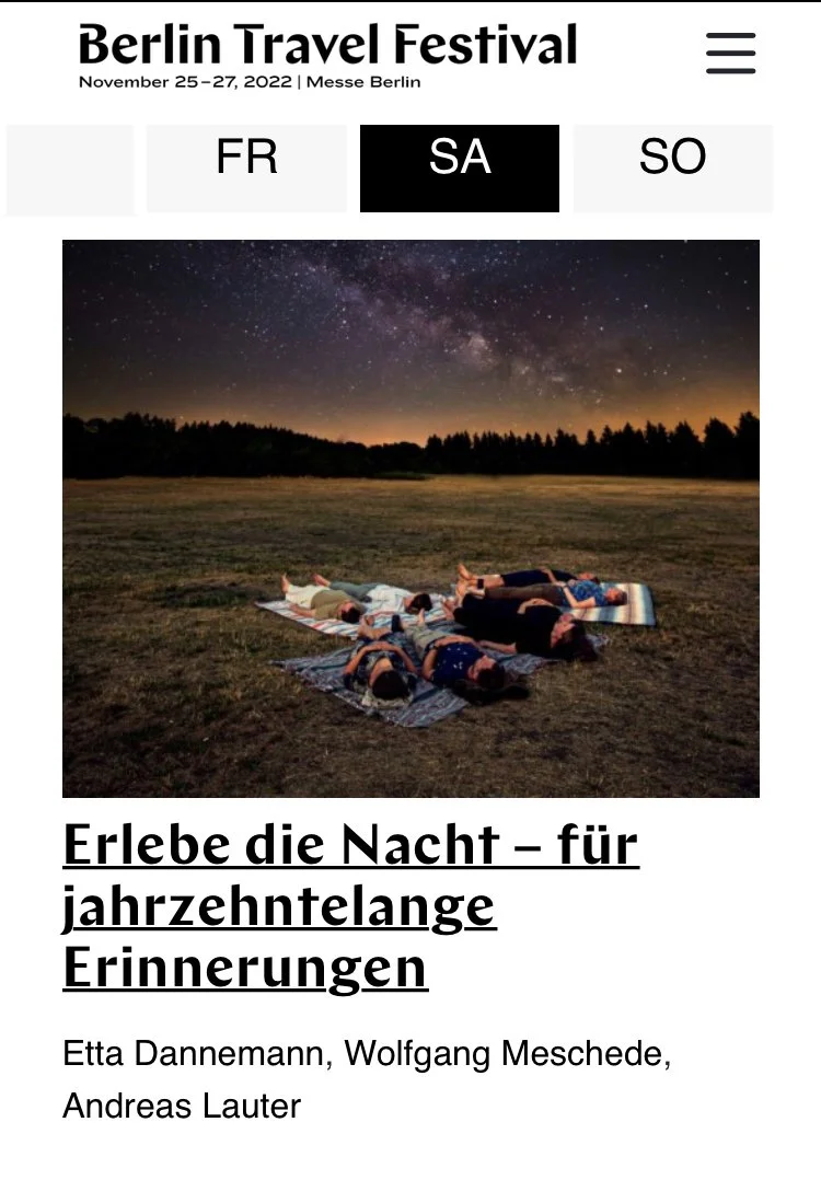 VISIT DARK SKIES auf dem Travel Festival 2022