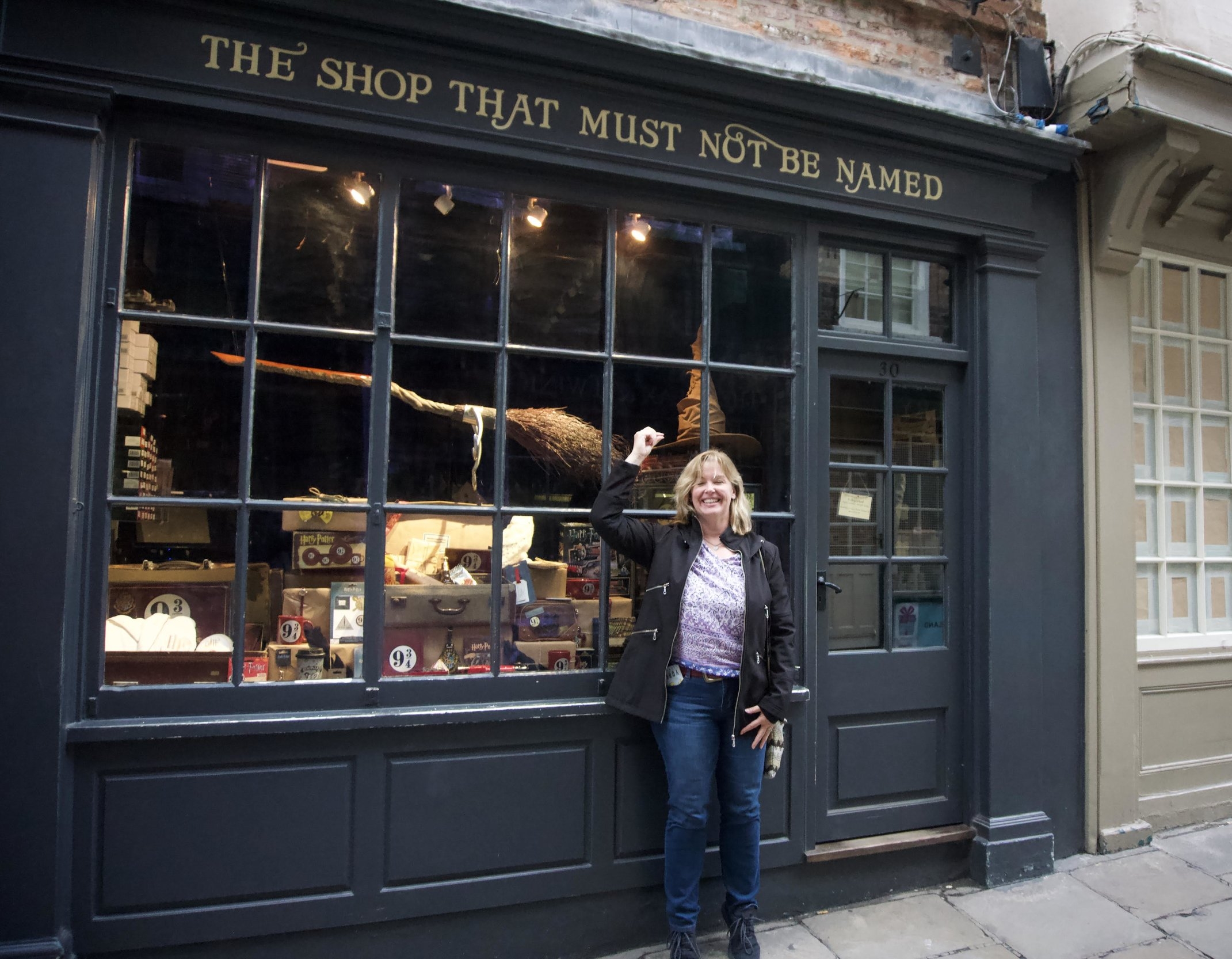 sorting hat not quite in my hand, at The Shop That Must Not Be Named