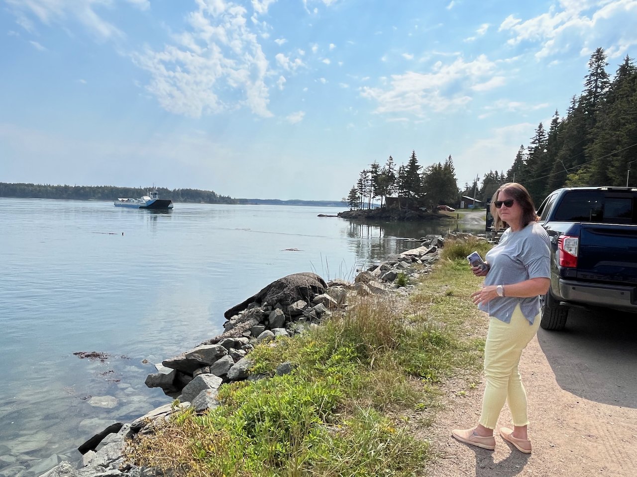 Here comes the Campobello Island Ferry